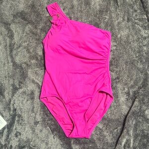 Michael Kora one strap one piece bathing suit